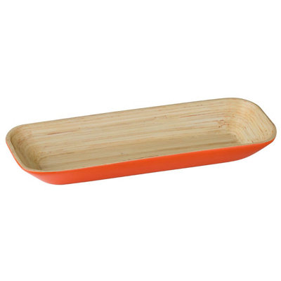 Orsina Kyoto Orange Large Tray from B&Q