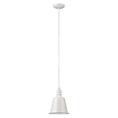 Orsina White Pagoda Pendant Light from B&Q