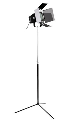 Orsina Theatre-Style Tripod Floor Standing LampBlack & Chrome Lamp With Adjustable BracketsStandard Floor Lamp from B&Q