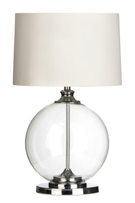 Orsina Edna Natural Linen Shade Table Lamp from B&Q