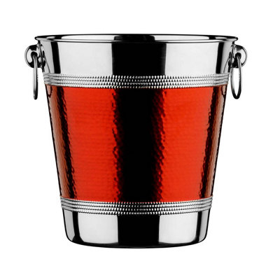 Orsina Hammered Red Band Champagne/wine Bucket from B&Q