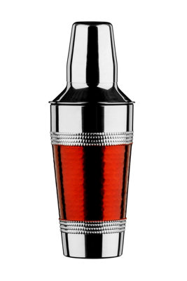 Orsina Hammered Red Band Cocktail Shaker from B&Q