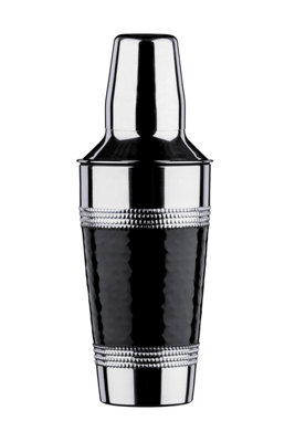 Orsina Hammered Black Band Cocktail Shaker from B&Q