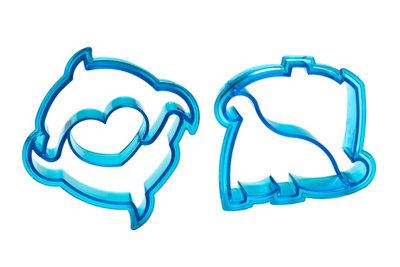 Orsina Durable Dinosaur And Dolphin Sandwich CuttersSimple To Use Biscuit CuttersDishwasher Safe Cookie Cutters from B&Q