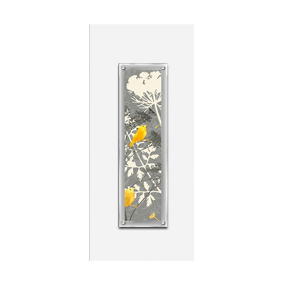 Premier Housewares Interiors By Premier Bird 2 Framed Wall Art Yellow