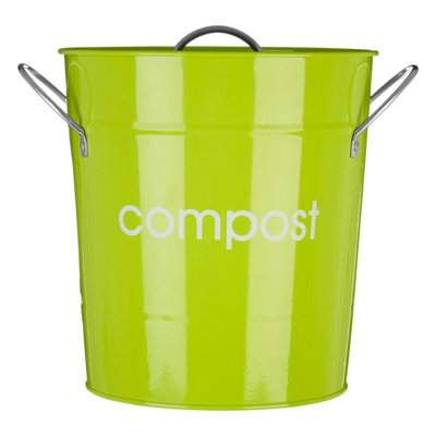Orsina Attractive Look Lime Green Compost BinDurable Compost Bin For KitchenConvenient Kitchen Compost Bin from B&Q
