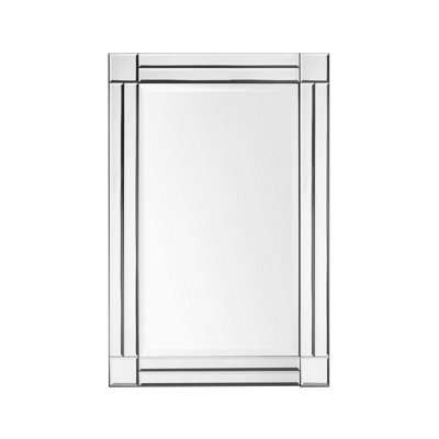 Orsina Luxe Bevelled Edge Wall MirrorFull Size Rectangular Mirror With Mdf BackLarge Mirror For Wall Mounting from B&Q