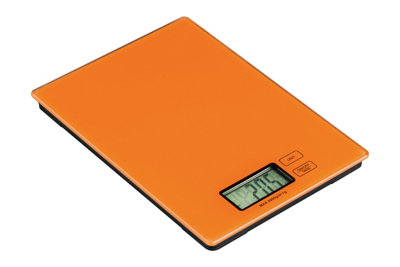 Orsina Compact Orange Glass Kitchen ScaleElecronic Style Scale For Kitchen IngredientsEasy To Read Baking Scale from B&Q