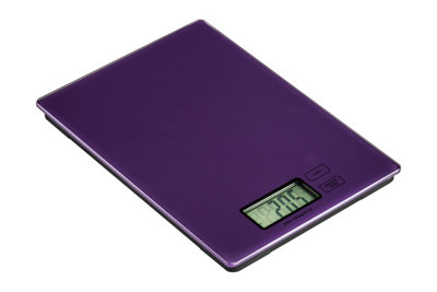 Orsina Electronic Purple Glass Kitchen ScaleCompact Scale For Kitchen IngredientsEasy To Read Baking Scale from B&Q