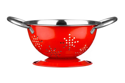 Orsina Unisex Red Mini Retro Colander In - Image 4