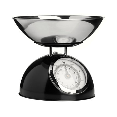 Orsina Premium Constructed 5Kg Black Kitchen ScaleRetro Style Kitchen ScaleIron Steel Constructed Baking Scale from B&Q