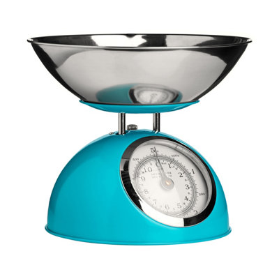 Orsina Premium Constructed 5Kg Blue Kitchen ScaleRetro Style Kitchen ScaleIron Steel Constructed Baking Scale from B&Q