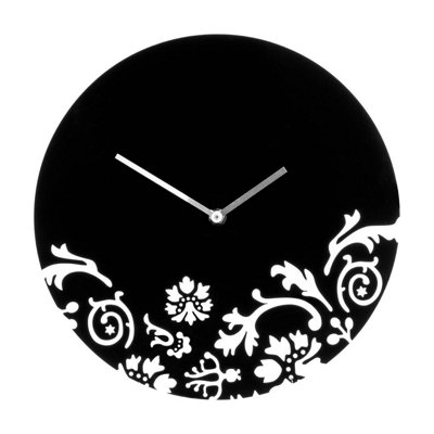 Orsina Black Acrylic Wall Clock from B&Q
