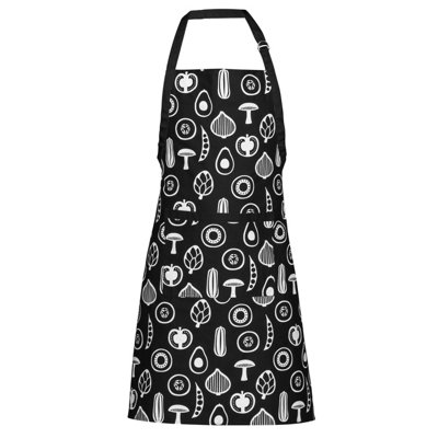 Orsina Besa Black Design Apron from B&Q