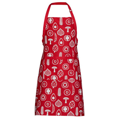 Orsina Besa Red Cotton Stylish Apron from B&Q