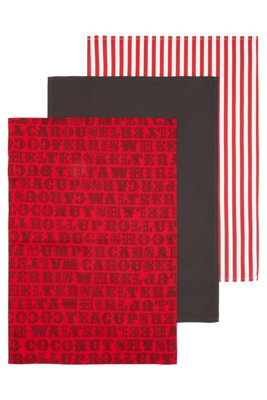 Orsina Set Of Three Carnival Tea Towels from B&Q