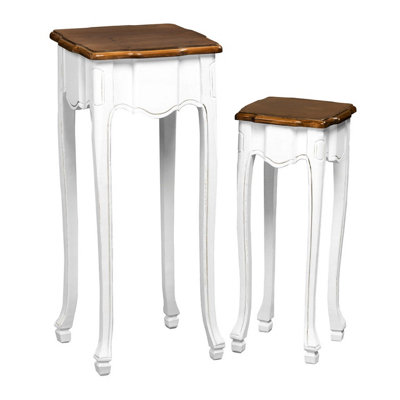 Orsina Stylish Design Set Of Two Accent TablesStable Constructed Kitchen Side TableRobust Breakfast Corner Table from B&Q