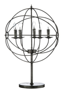 Orsina Modern 5 Arm Table Lamp With Circular Metal FrameUnique Home LightingDecorative Lamp With 5 Bulb Holders from B&Q