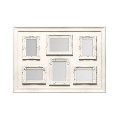 Orsina Cream Contemporary 6 Photo Frame,eye-Catching Polyresin Picture Holder,sleek Poster Frame,ideal For Gifting from B&Q