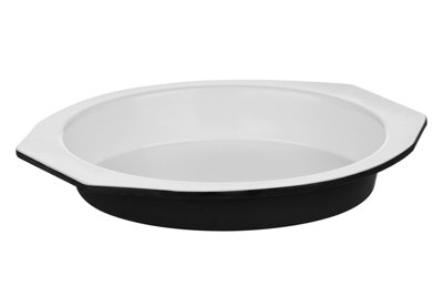 Premier Housewares Interiors By Premier Functional Design Black Cake Tin With HandlesNon-Stick Carbon Steel Round Baking Tin For Effortless from B&Q