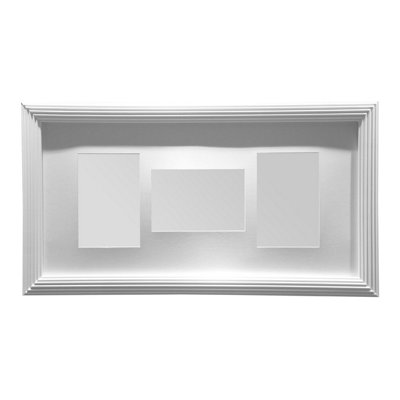Orsina White 3 Photo Multi Photo Frame,wall-Mounted Picture Holder,versatile Glass Protected Poster Frame For Decor from B&Q