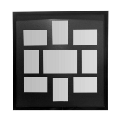 Orsina Black Polyresin 9 Multi Photo Frame For Living Room,wall-Mounted Picture Frame,polyresin Frame For Decor from B&Q