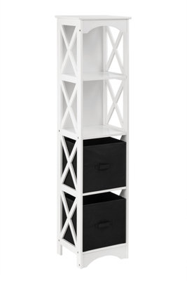 Orsina 2 Black Box Drawers Storage Unit from B&Q