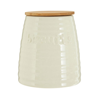 B&Q -  Winnie Cream Dolomite Biscuit Canister