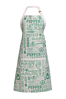 Orsina Green ApronModern Green Pattern With Adjustable Neck And Waist StrapsProtects Clothing During Cooking from B&Q