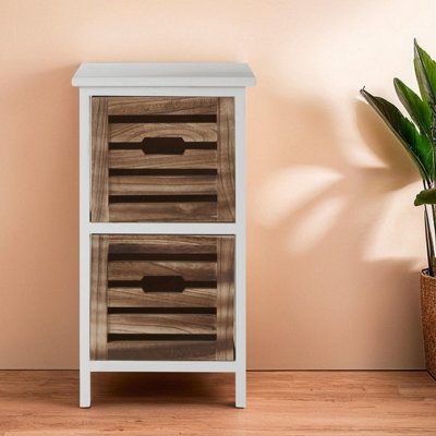Orsina Compact Design 2 Drawers ChestModern Chest Of Drawers For LivingroomMinimalist Storage Chest For Lounge from B&Q