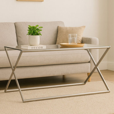 Orsina Roma Glass Coffee Table from B&Q