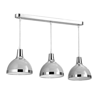 Orsina Vermont Three Shutter Grey Shades Pendant Light from B&Q