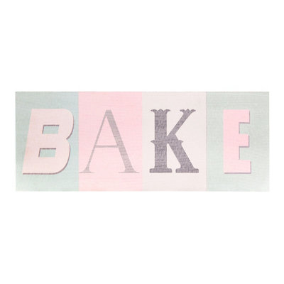 Orsina Bake Kitchen Wall Plaque from B&Q