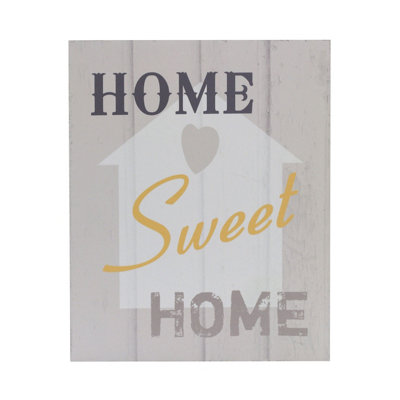 Orsina Home Sweet Home Wall Plaque from B&Q