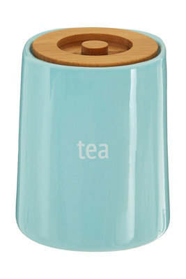 Orsina Fletcher Blue Ceramic Tea CanisterSingle Canister from B&Q