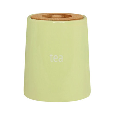 Orsina Functional Design Green Ceramic Tea CanisterChic Design Ceramic CanisterDurable Canister For Ingredients from B&Q