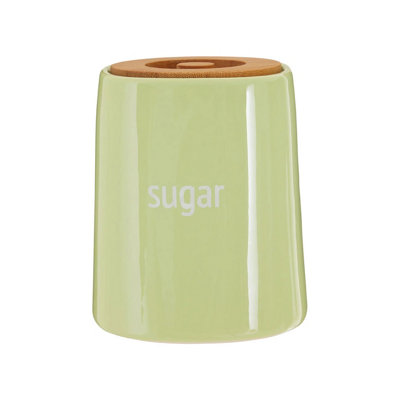 Orsina Functional Design Green Ceramic Sugar CanisterChic Ceramic CanisterDurable Canister For Ingredients from B&Q