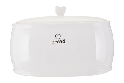 Premier Housewares Charm Bread Crock White Dolomite - Image 5