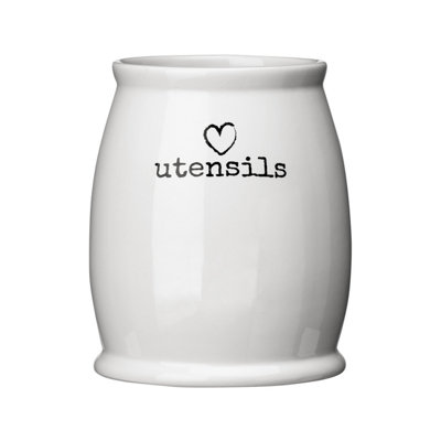 Orsina Charm Glass Utensil Jar from B&Q