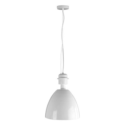 Orsina White Metal Pendant LightLong Lasting White Pendant Ceiling LightEasy Installation Ceiling Pendant from B&Q