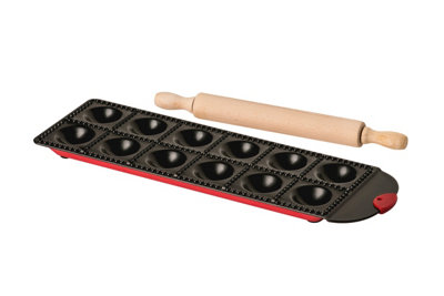 Premier Housewares Interiors By Premier Premium Ravioli Tray With Rolling PinNon Stick Coated Tray Baking Rolling PinMultipurpose Ravioli Tray from B&Q