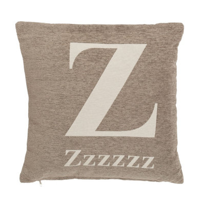 Orsina Natural Zzz Words Cushion from B&Q