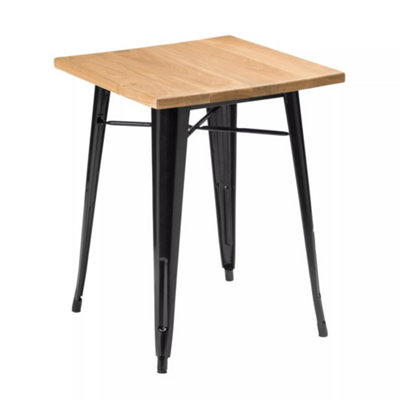 Orsina Black Powder Coating Aldgate Table from B&Q