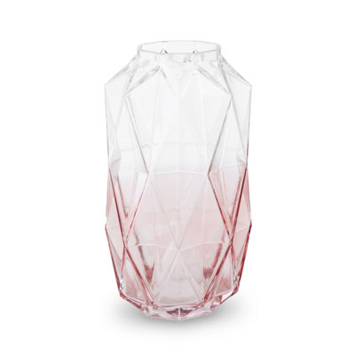 Orsina Brice Large Pink Glass Vase from B&Q