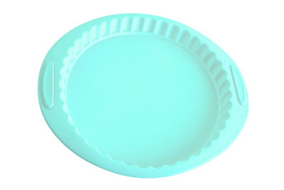 Orsina Pastel Green Pie Or Flan Mould,heat Resistant Round Tart Pan,baking Dish With Fluted Sides,silicone Mould from B&Q