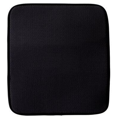 Orsina Absorbent Black Dish Drying Mat,kitchen Counter Draining Pad,water-Proof Dish Drainer Mat,sink Drying Pad from B&Q