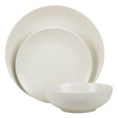 Orsina Elmira 12 Piece Cream Dinner Set from B&Q