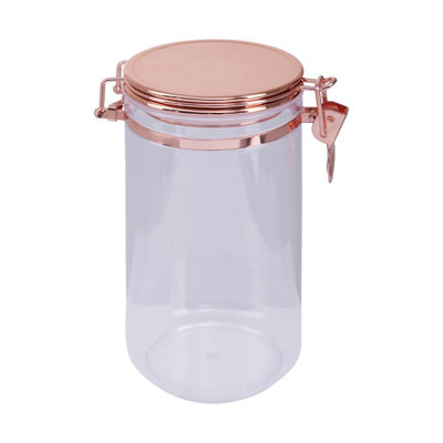 Orsina Versatile 1100Ml Canister With Copper LidAirtight Seal Kitchen Canister For StorageStylish Food Canister from B&Q