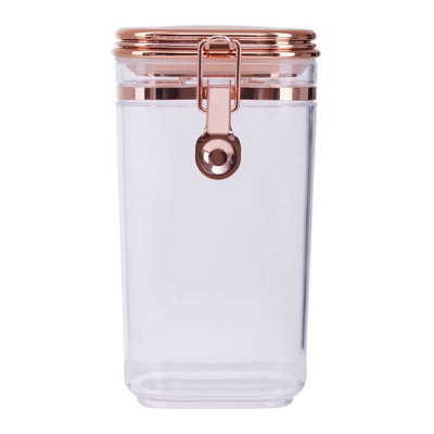 Orsina Versatile 750Ml Canister With Copper LidAirtight Seal Kitchen Canister For StorageStylish Food Canister from B&Q