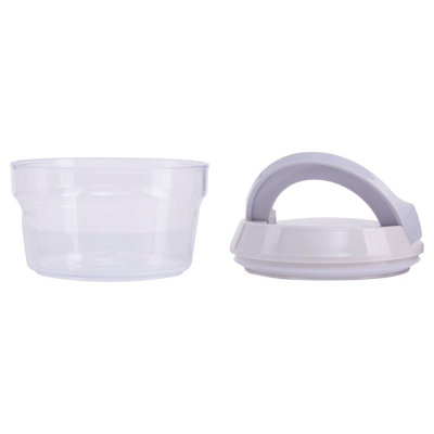Orsina Transparent Design Snack Pot 400MlAirtight Lid Snack PotHeat Resistant Clean Design Snack Pot For Kitchen from B&Q